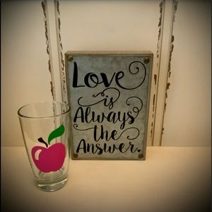 Galvanized Metal Box Sign